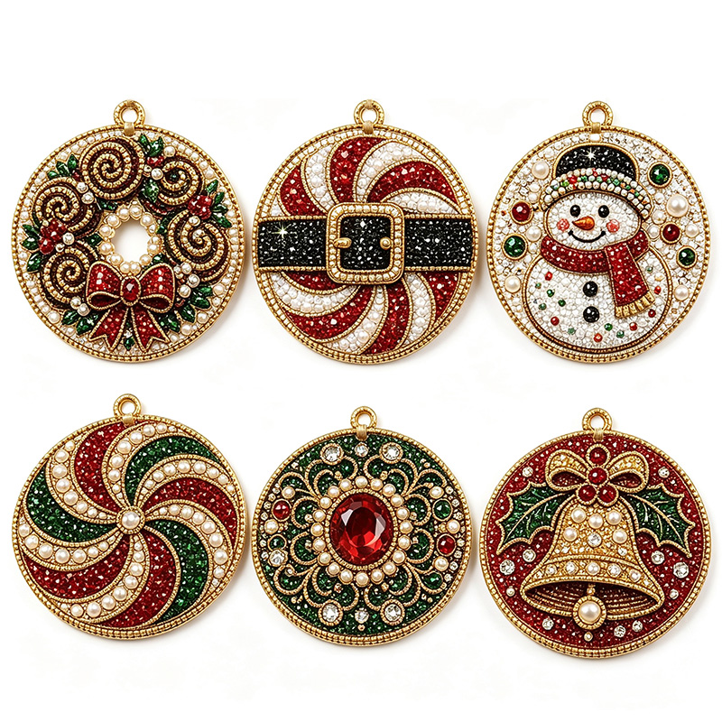 Christmas Diamond Painting Ornament Set