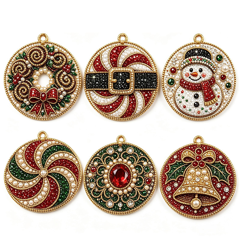Christmas Diamond Painting Ornament Set