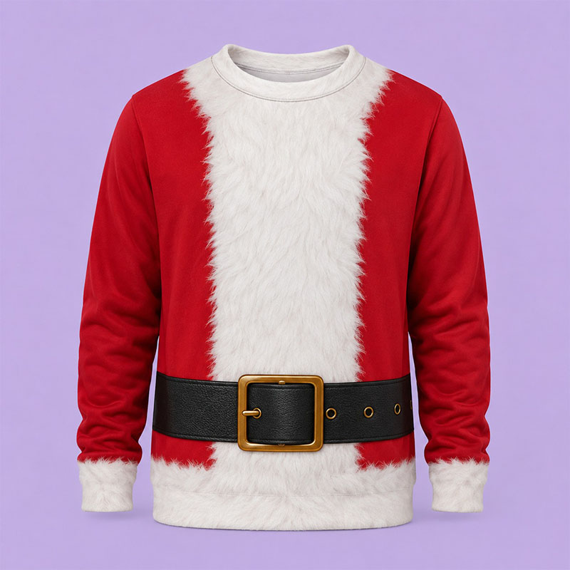 Fun Santa Claus Long-Sleeve Sweatshirt