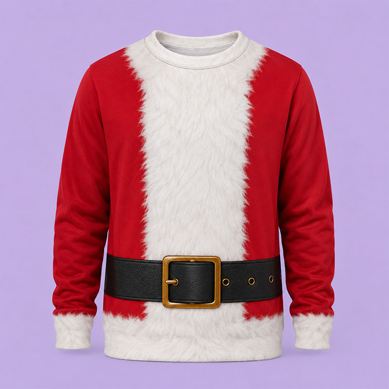 Fun Santa Claus Long-Sleeve Sweatshirt
