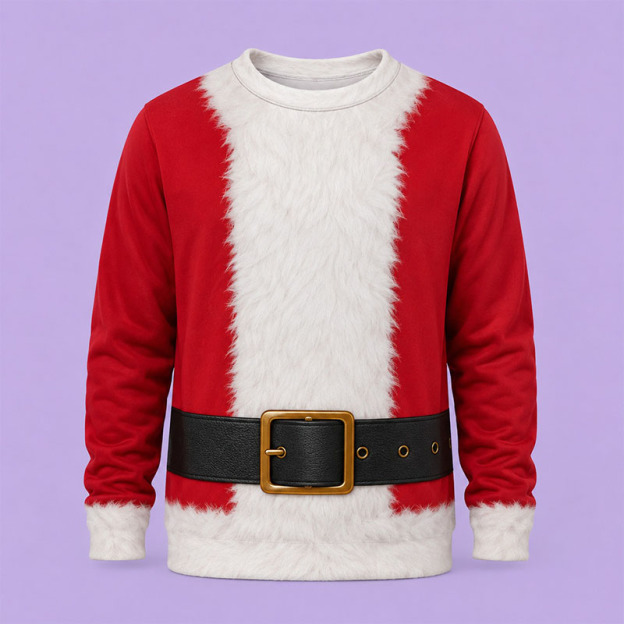 Fun Santa Claus Long-Sleeve Sweatshirt