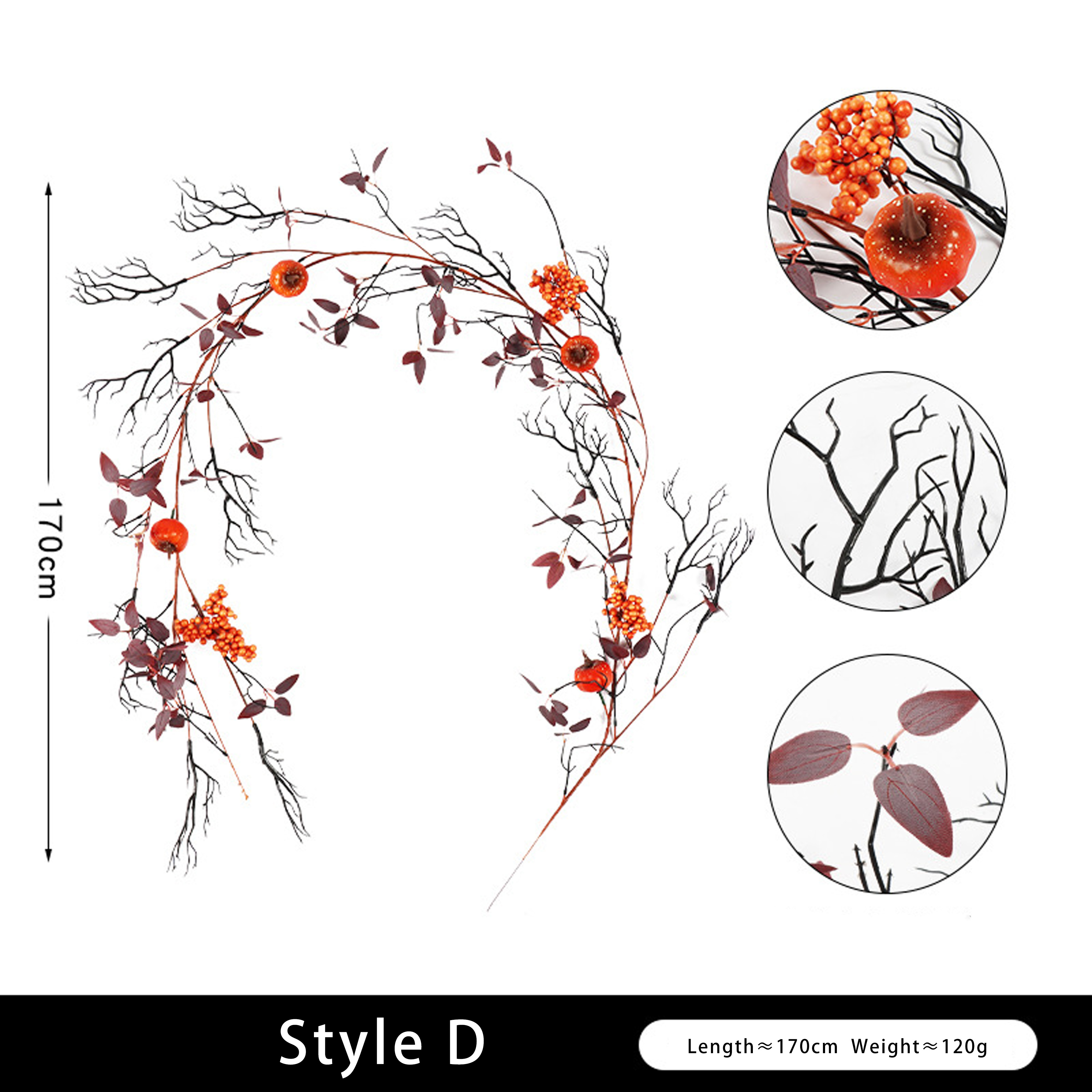 Simulation maple leaf decoration party rattan