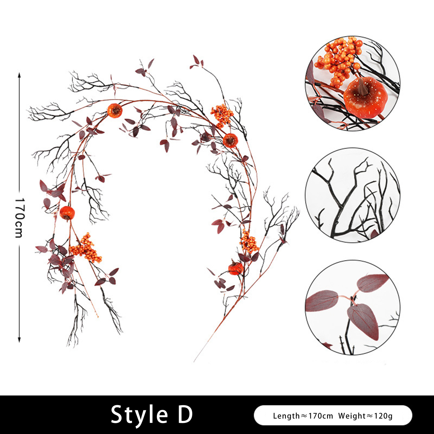 Simulation maple leaf decoration party rattan