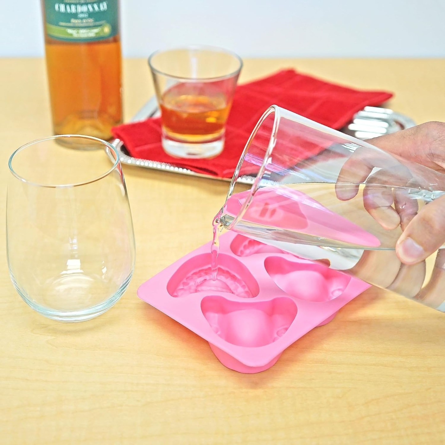 Smiley Denture Shape Ice Cube Tray Mold