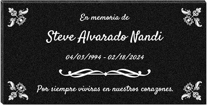 Outdoor Personalized Memorial Plaques, Memorial Garden Stones, Cemetery Tomb Decorations (Pets)