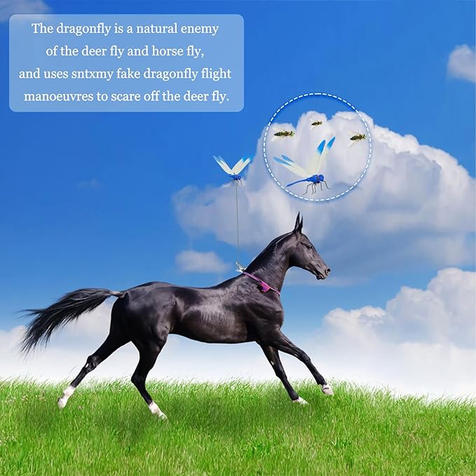  3D Simulation Pole Plug Dragonfly with Clip Garden Decoration