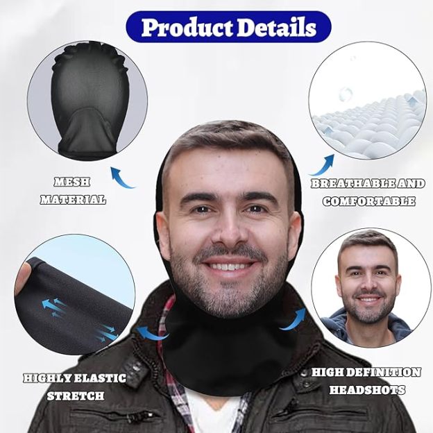 Custom Photo Face Mask – Personalized Bandana Mask for Fun & Style