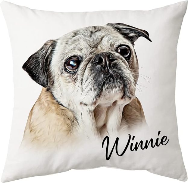 Custom pillow pet dog photo personalized pillow cover