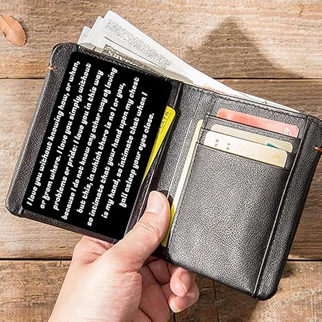 👍Personalized Picture/Text Wallet Metal Card💖