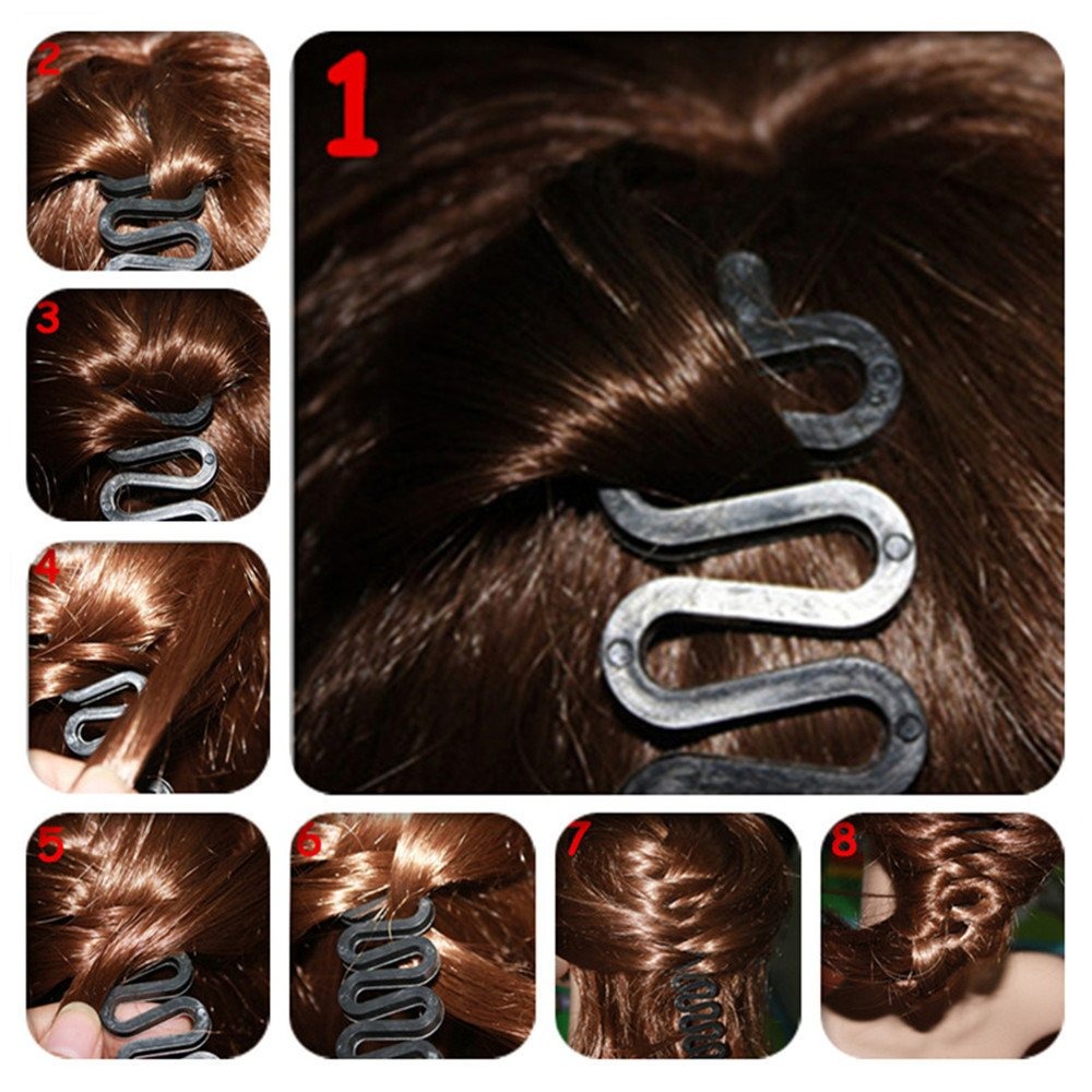 Hair braiding and updo styling tools
