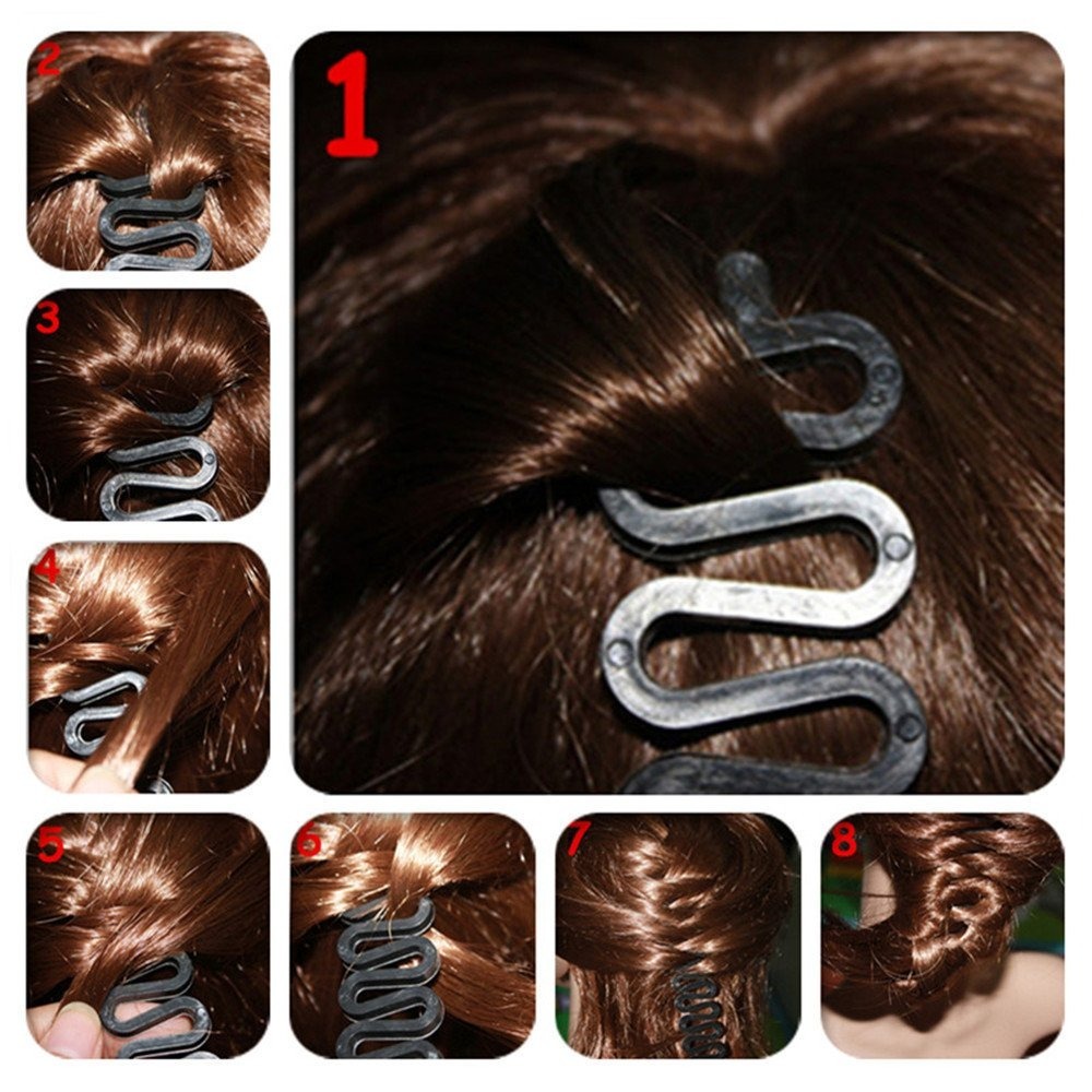 Hair braiding and updo styling tools