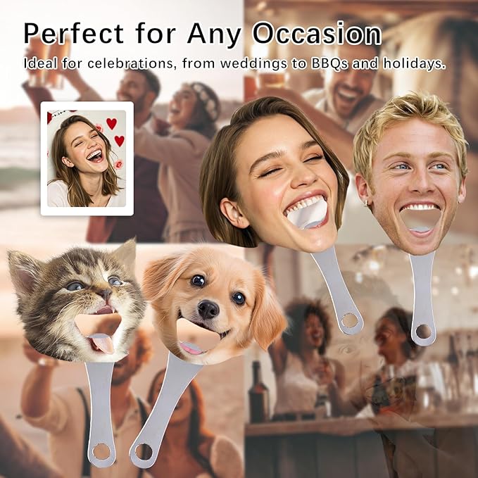 😂Custom Face Photo Bottle Opener Funny Gifts