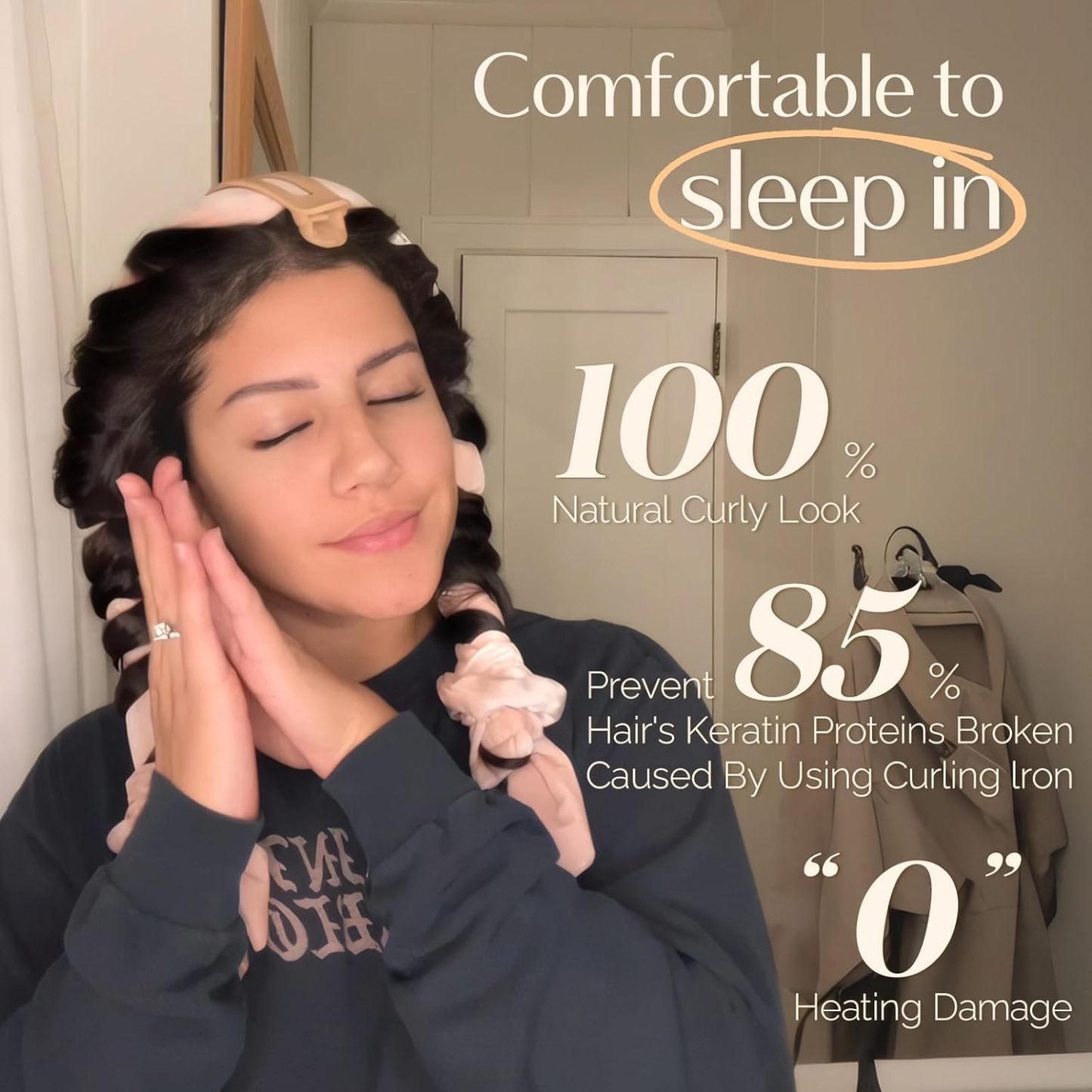 No Heat Hairdressing Big Wave Hair Curler