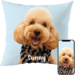 Custom pillow pet dog photo personalized pillow cover
