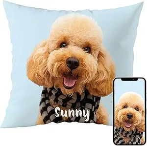 Custom pillow pet dog photo personalized pillow cover