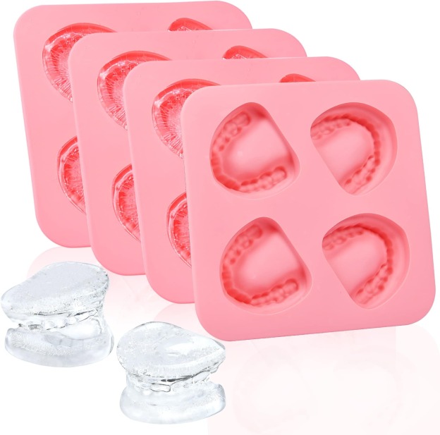 Smiley Denture Shape Ice Cube Tray Mold
