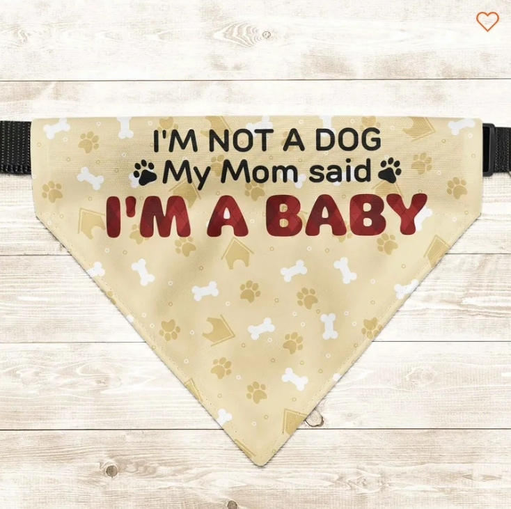 Personalized Photo Dog Bandana Collar