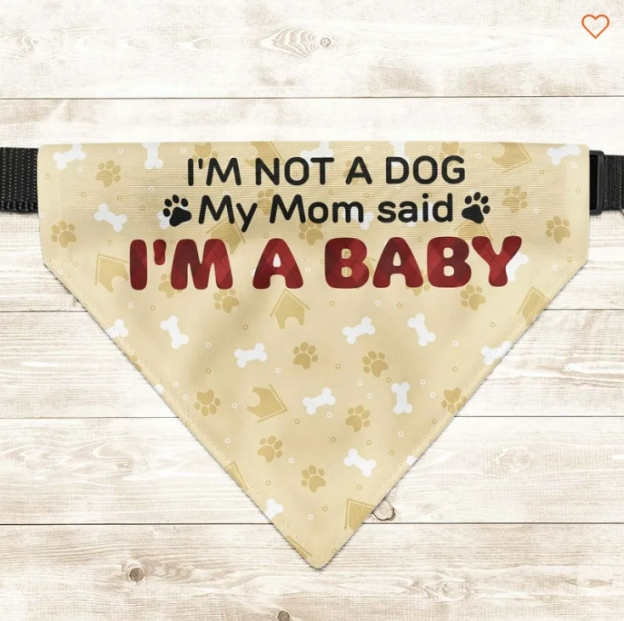 Personalized Photo Dog Bandana Collar