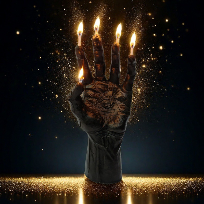 Burning finger candle props decoration