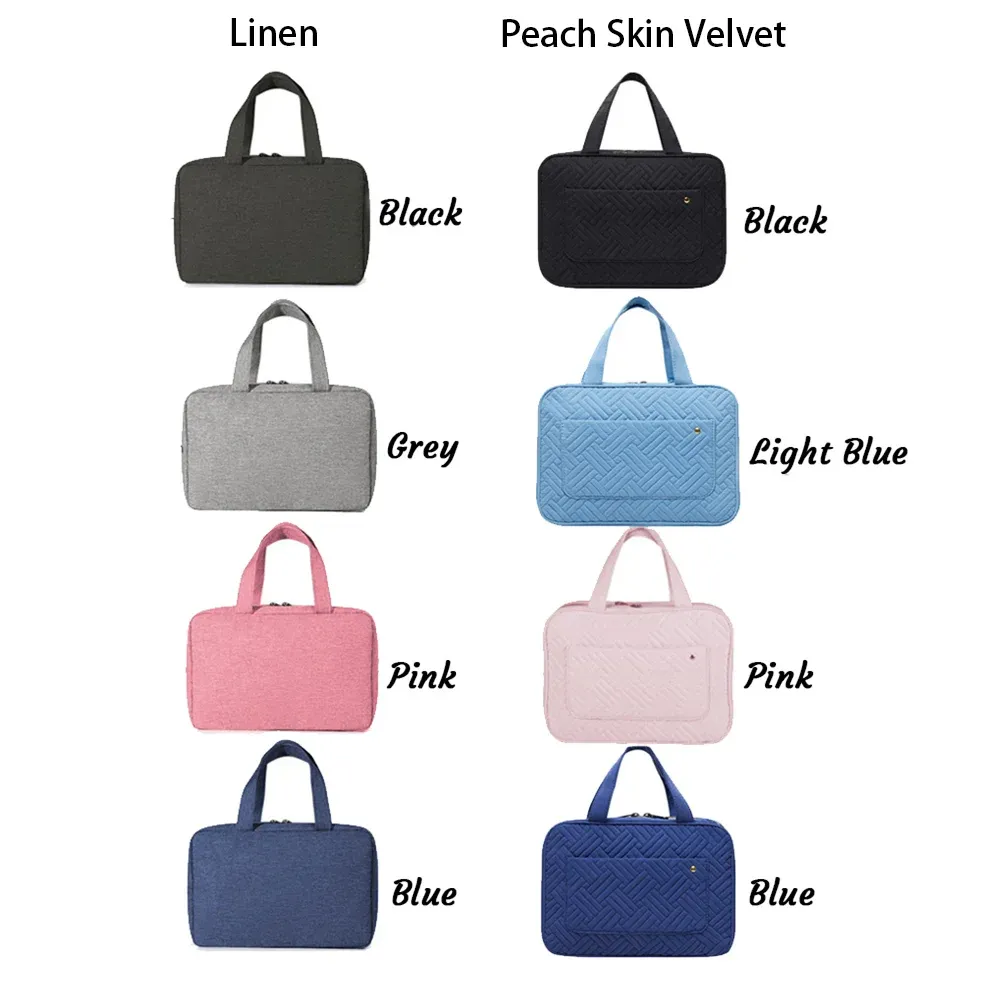 Personalized birth flower foldable hanging cosmetics storage