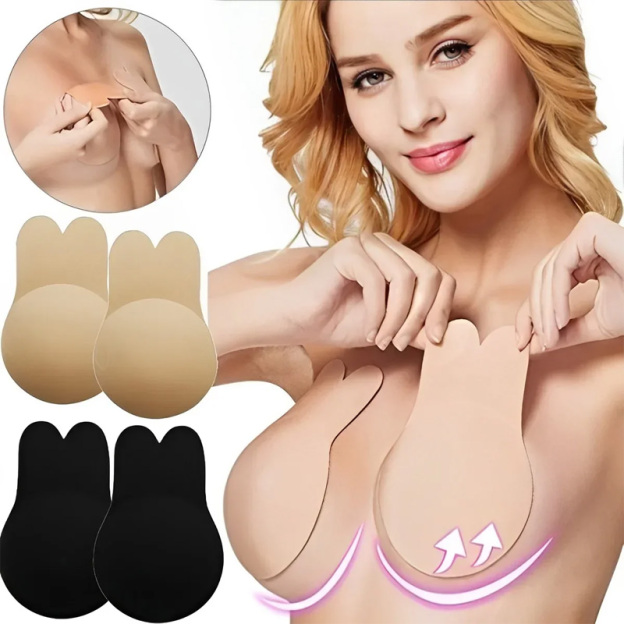 Breathable rabbit ear lifting invisible chest patch