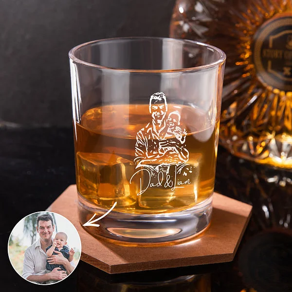 Personalized whiskey glass