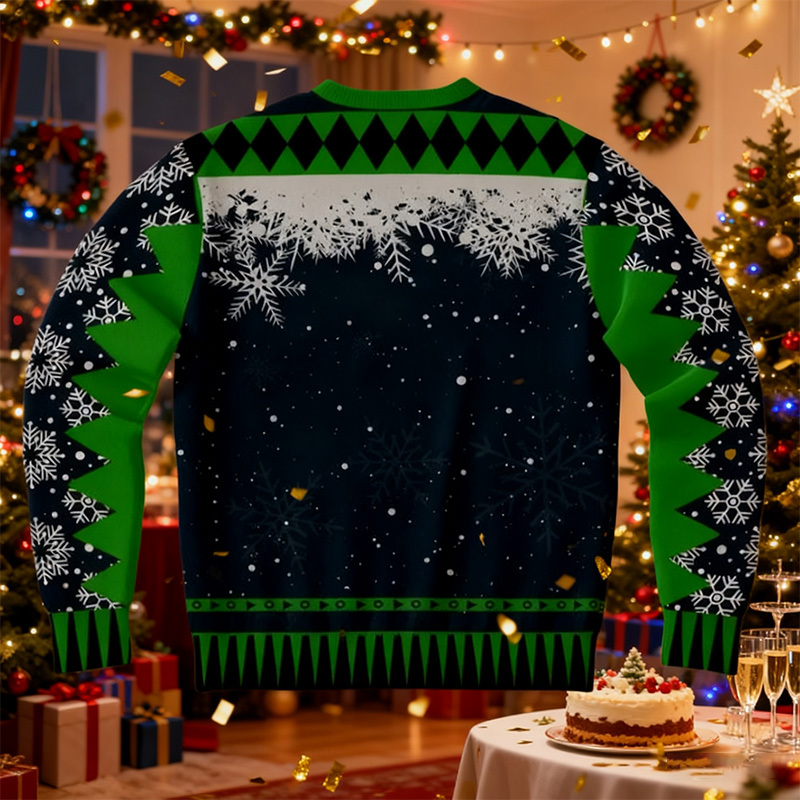 Funny Santa Claus print sweatshirt