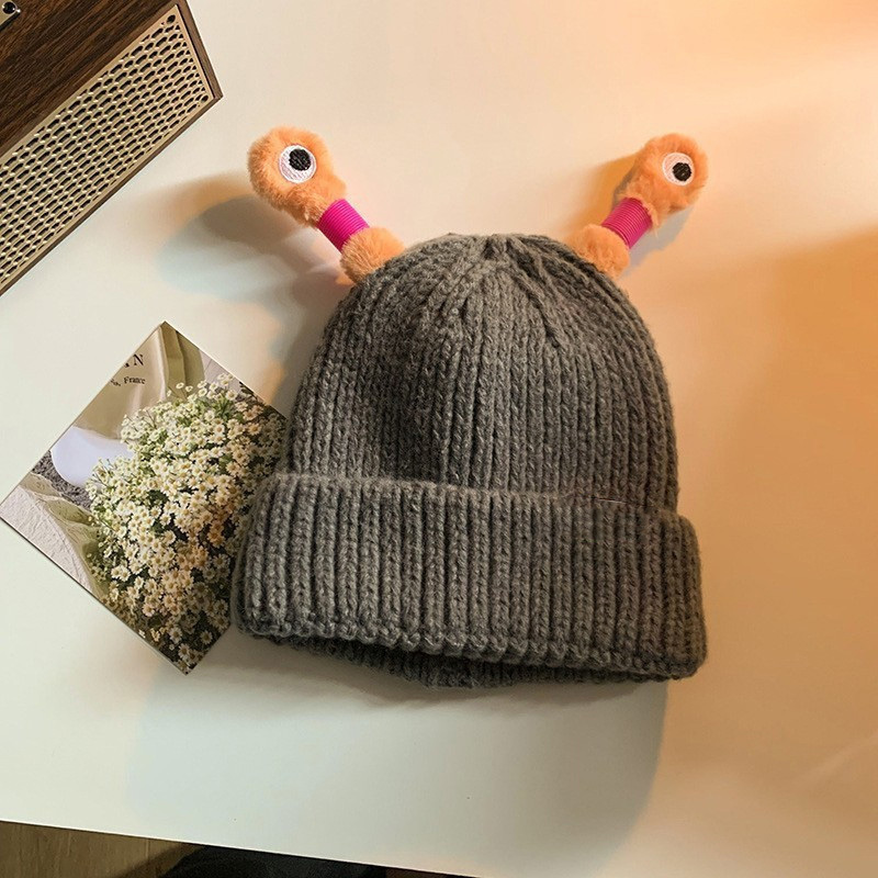 Cute Knitted Glowing Antenna Hat