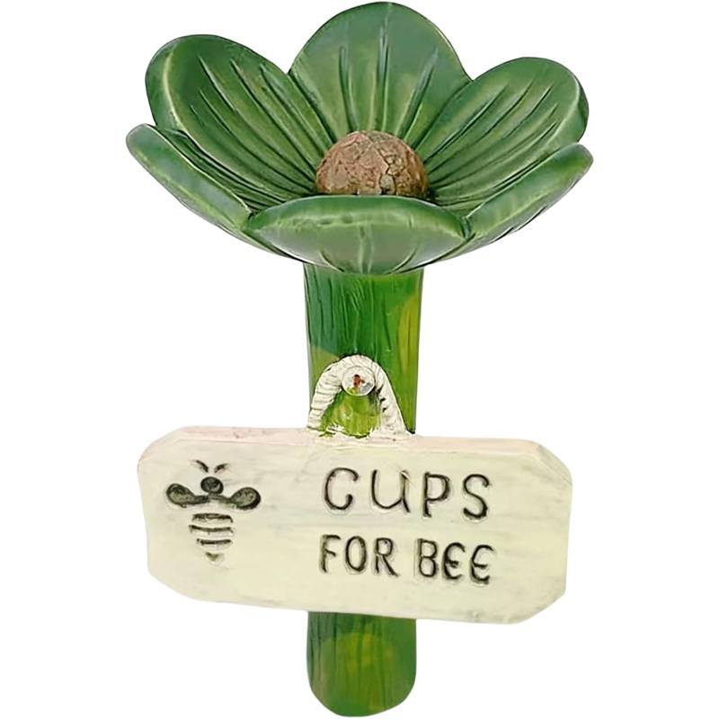 Flower-shaped resin water station