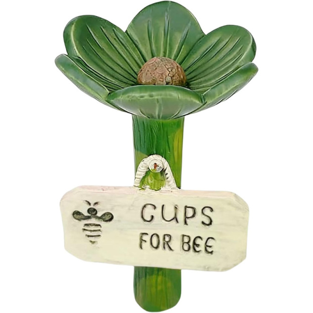 Flower-shaped resin water station