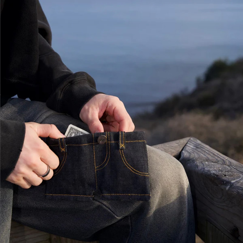 Mini Foldable Jeans Wallet