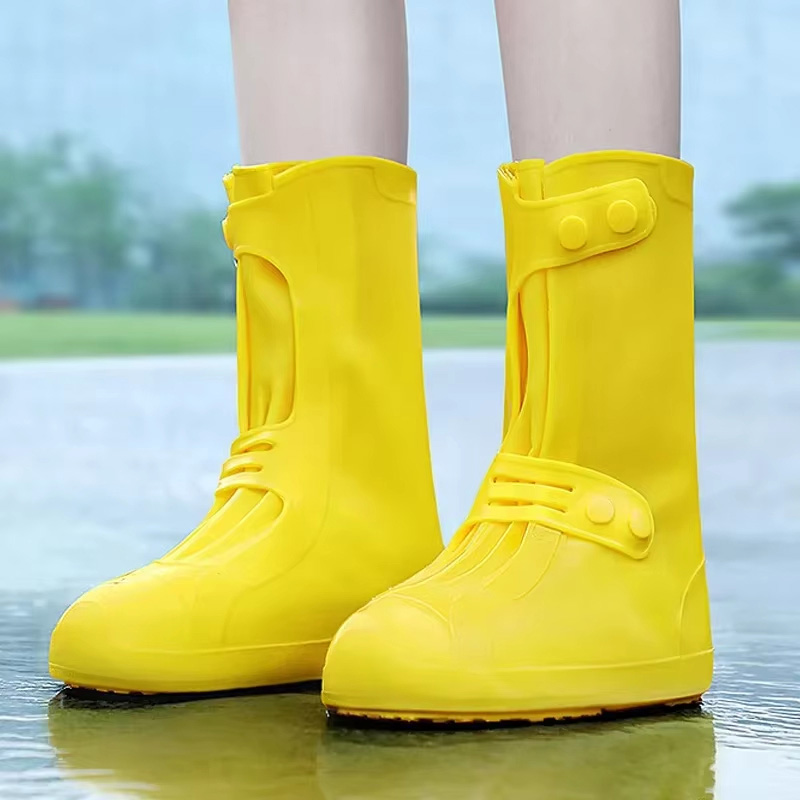 Waterproof and thickened rain boot covers