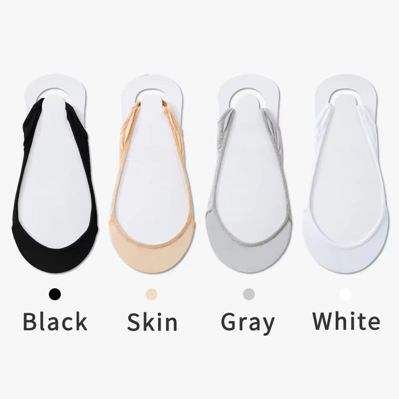 Anti-slip hollow invisible ice silk stockings