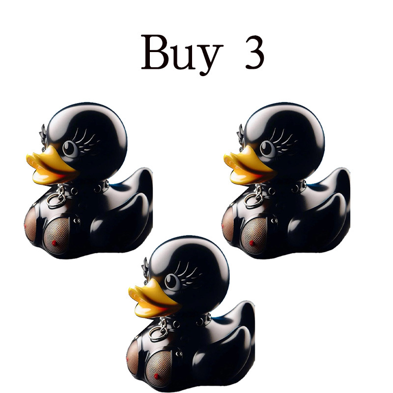 Cool Black Trendy Duck
