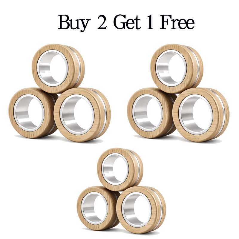 Magnetic decompression fidget spinner