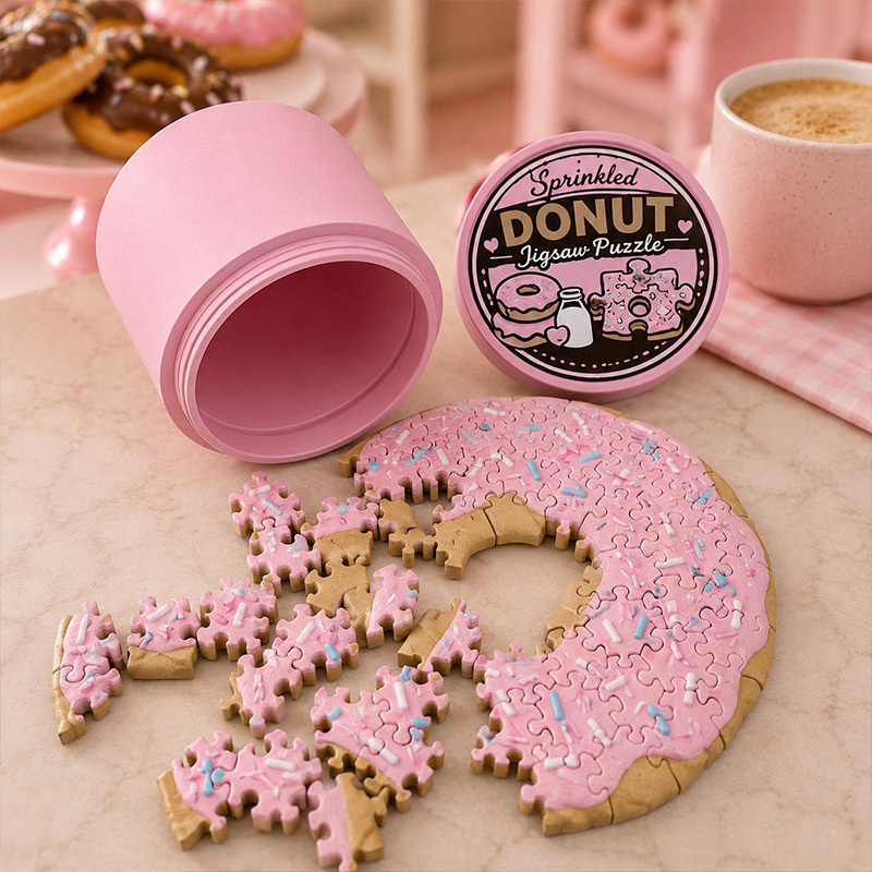 Cookie puzzle building blocks