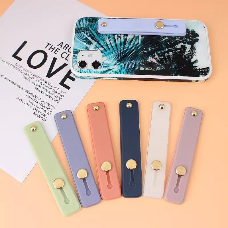 Solid color silicone phone holder