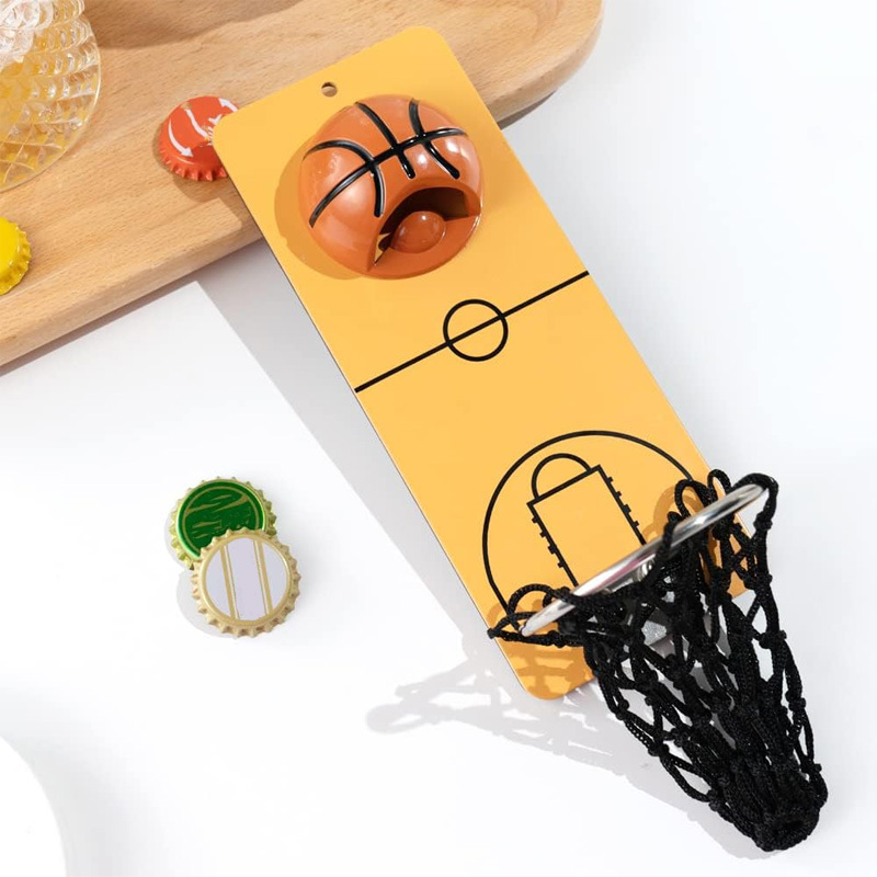 Wall-mounted magnetic bottle opener