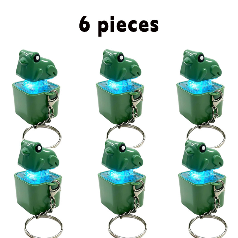 Frog-shaped stress-relieving button keychain
