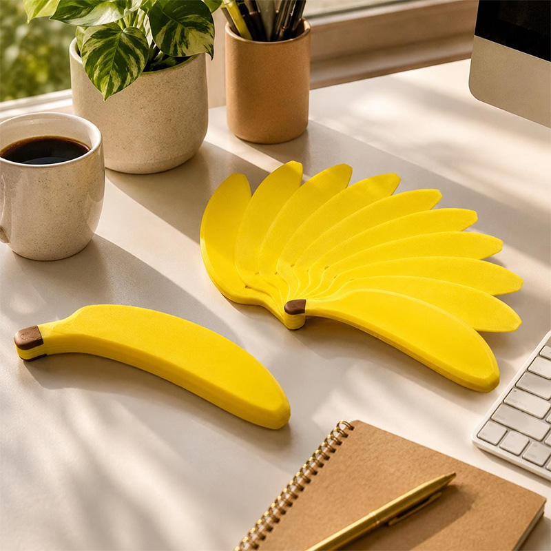 Fun banana hand fan