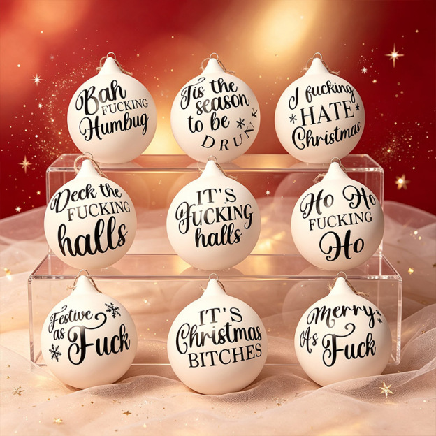 Funny prank Christmas ball decorations