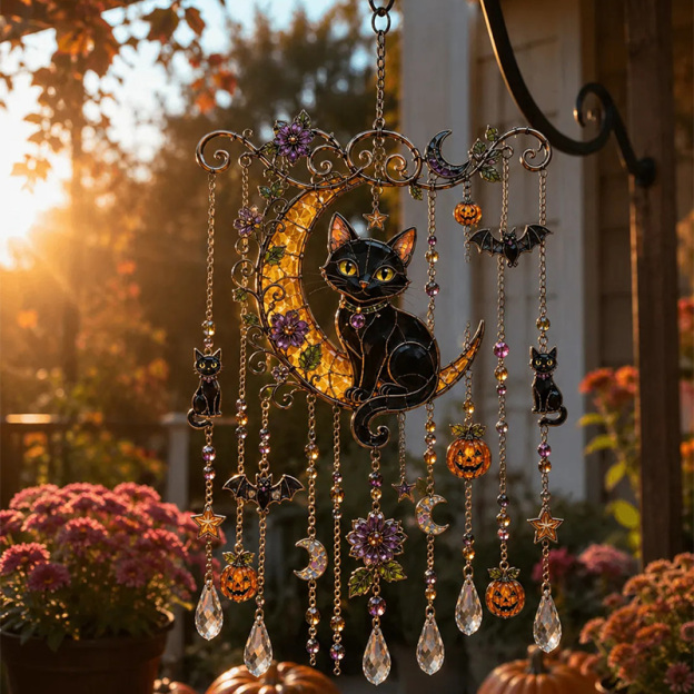 Halloween light-catching wind chimes