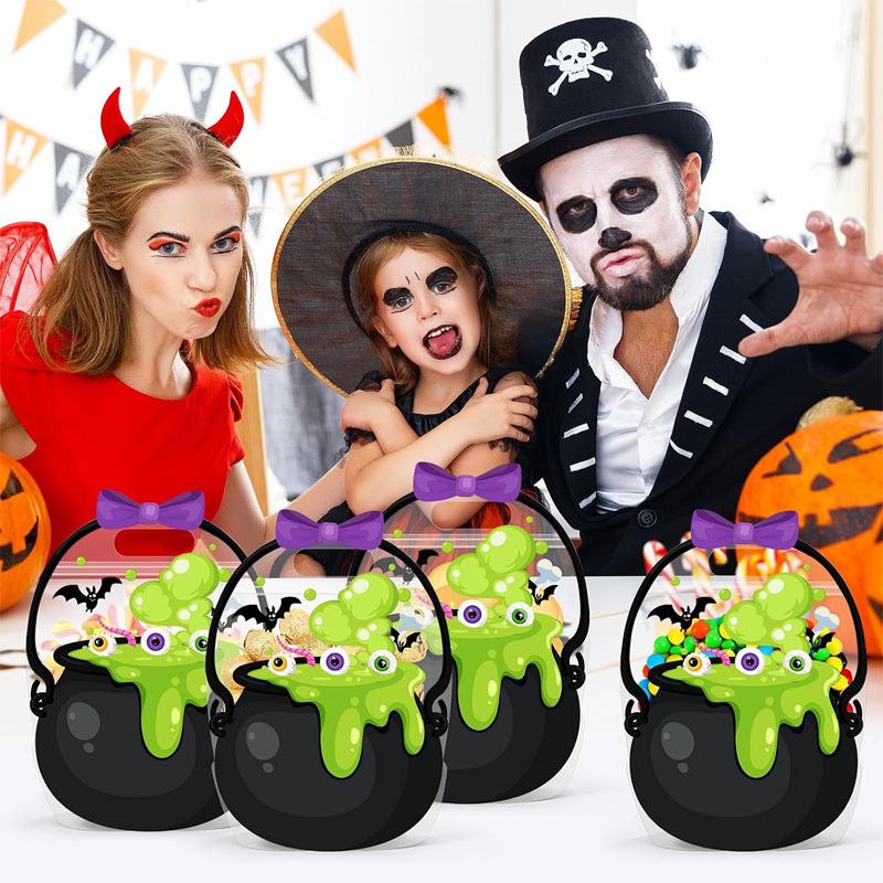 Halloween Transparent Stand-Up Candy Bag