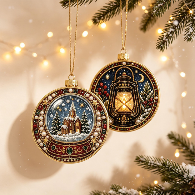 DIY Diamond Painting Christmas Decoration Set