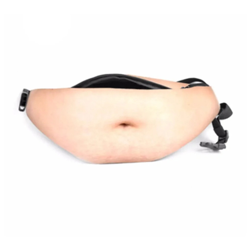 Creative simulated big belly waist bag