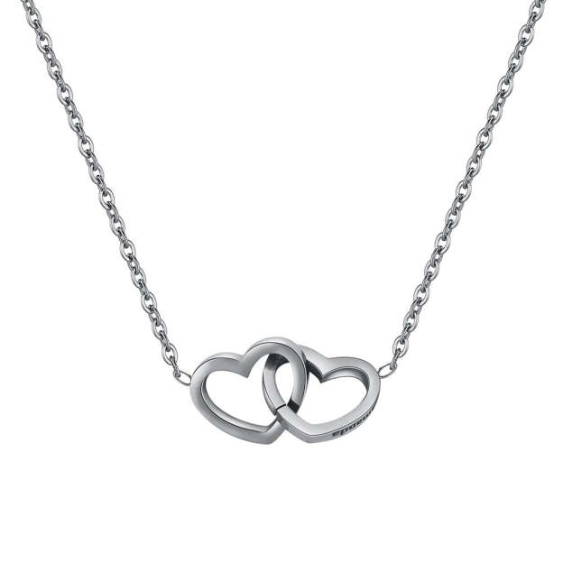 "To The Best Mom Ever"- Interlocking Hearts Necklace w/ Luxury LED Box