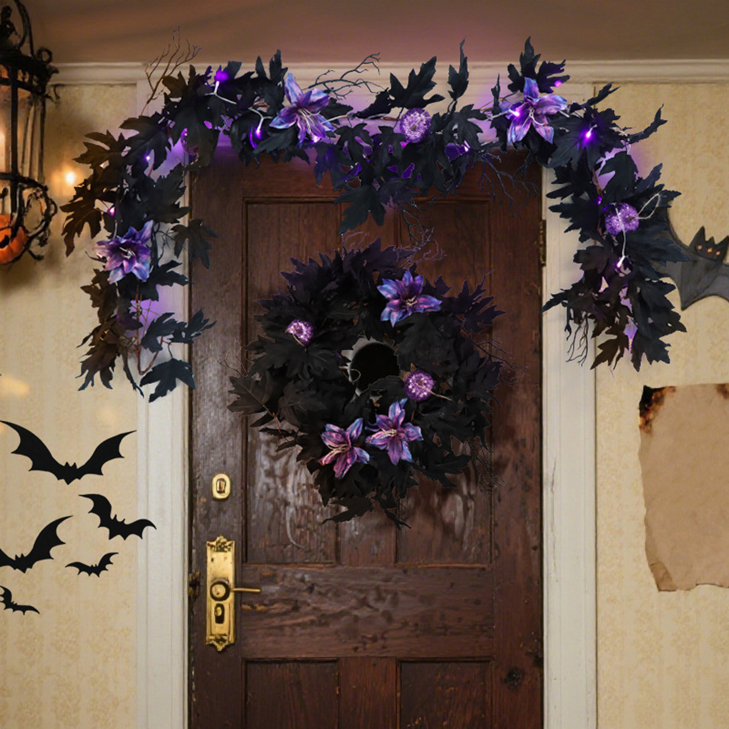 Simulation maple leaf decoration party rattan