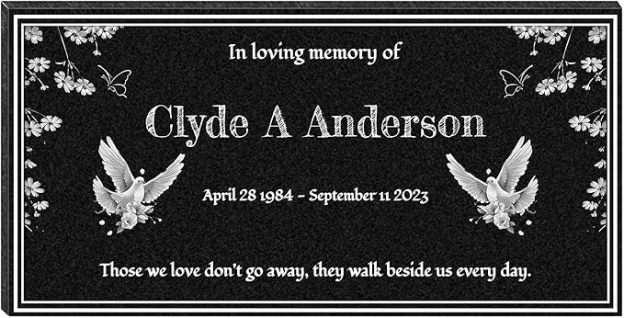 Outdoor Personalized Memorial Plaques, Memorial Garden Stones, Cemetery Tomb Decorations (Pets)
