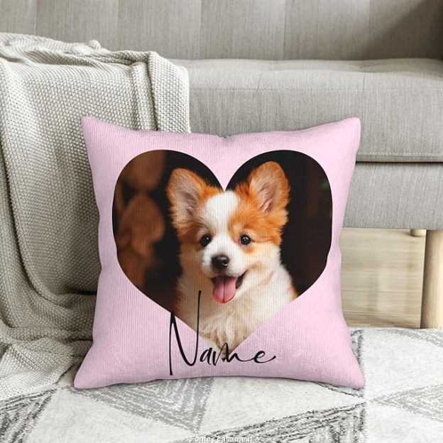Custom pillow pet dog photo personalized pillow cover