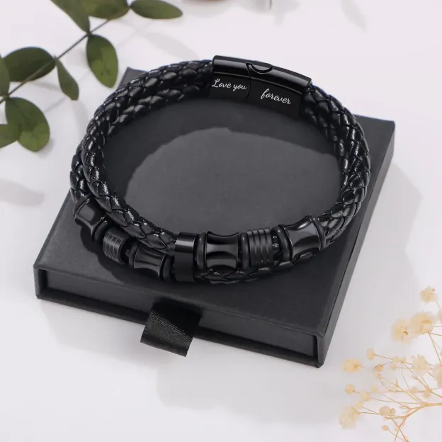 "Love You Forever" Custom Husband Bracelet